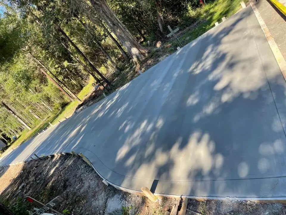 concrete slab driveway installed in Genoa, Nevada