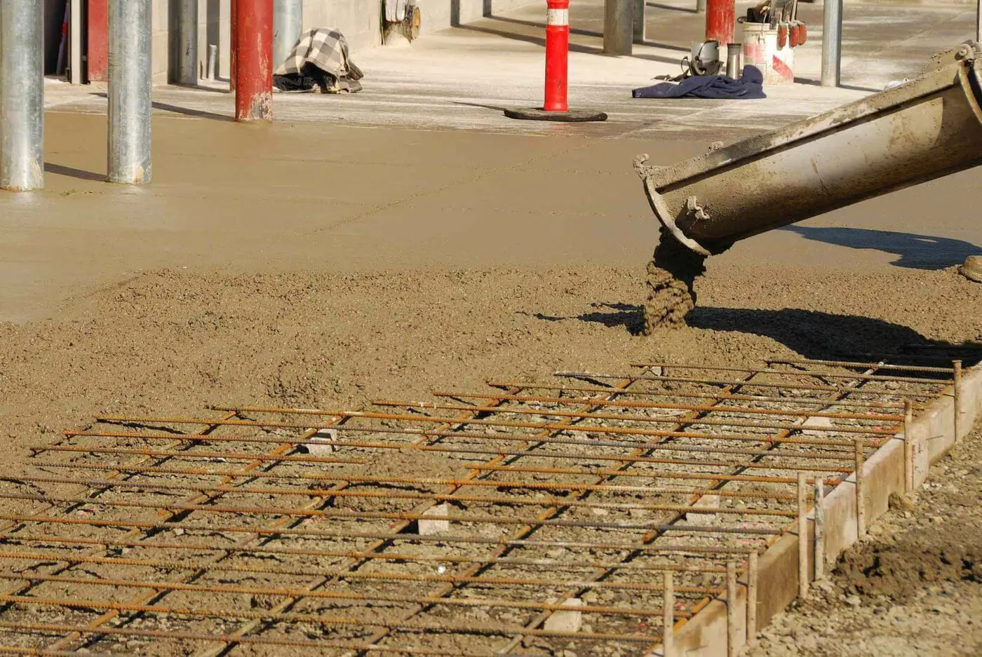 concrete slab pouring being performed in Carson City, NV